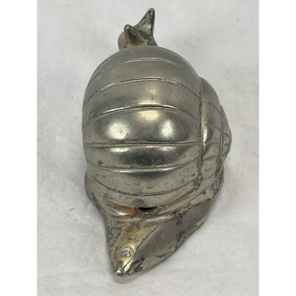 Vtg Silver Plated MCM Snail Salt Cellar Trinket Box READ
